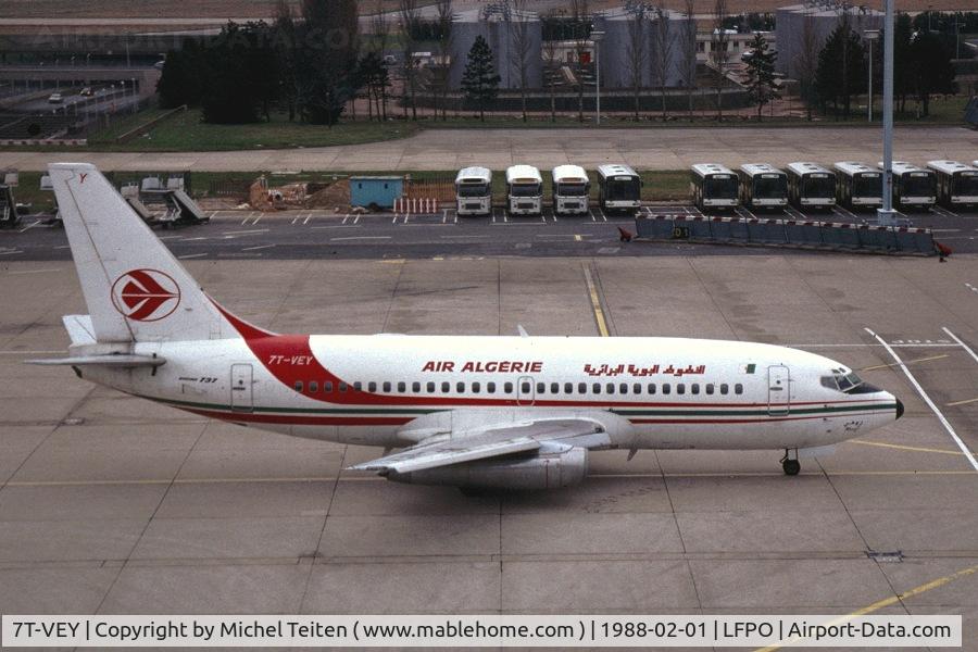 7T-VEY, 1982 Boeing 737-2D6 C/N 22766, Air Algerie arriving at Orly-Sud
