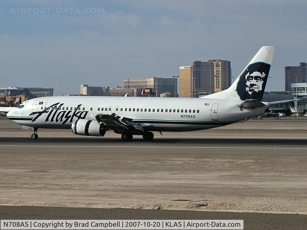 N708AS, 1999 Boeing 737-490 C/N 28895, Alaska Airlines / 1999 Boeing 737-490
