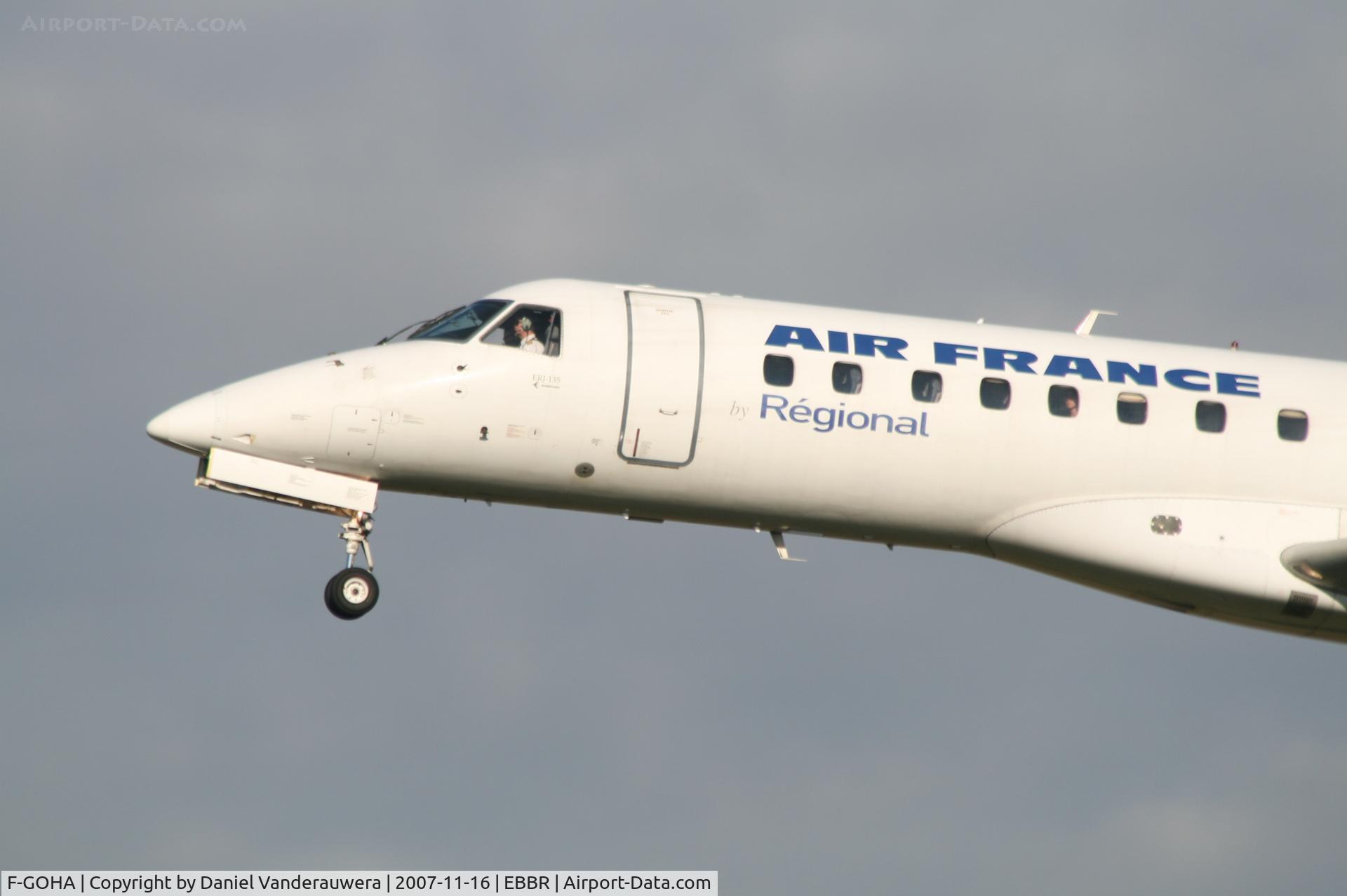 F-GOHA, 2000 Embraer ERJ-135ER (EMB-135ER) C/N 145189, only one PAX ?