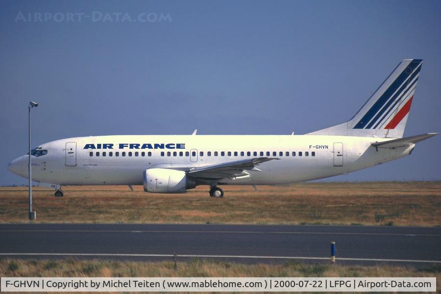 F-GHVN, 1991 Boeing 737-33A C/N 25138, Air France