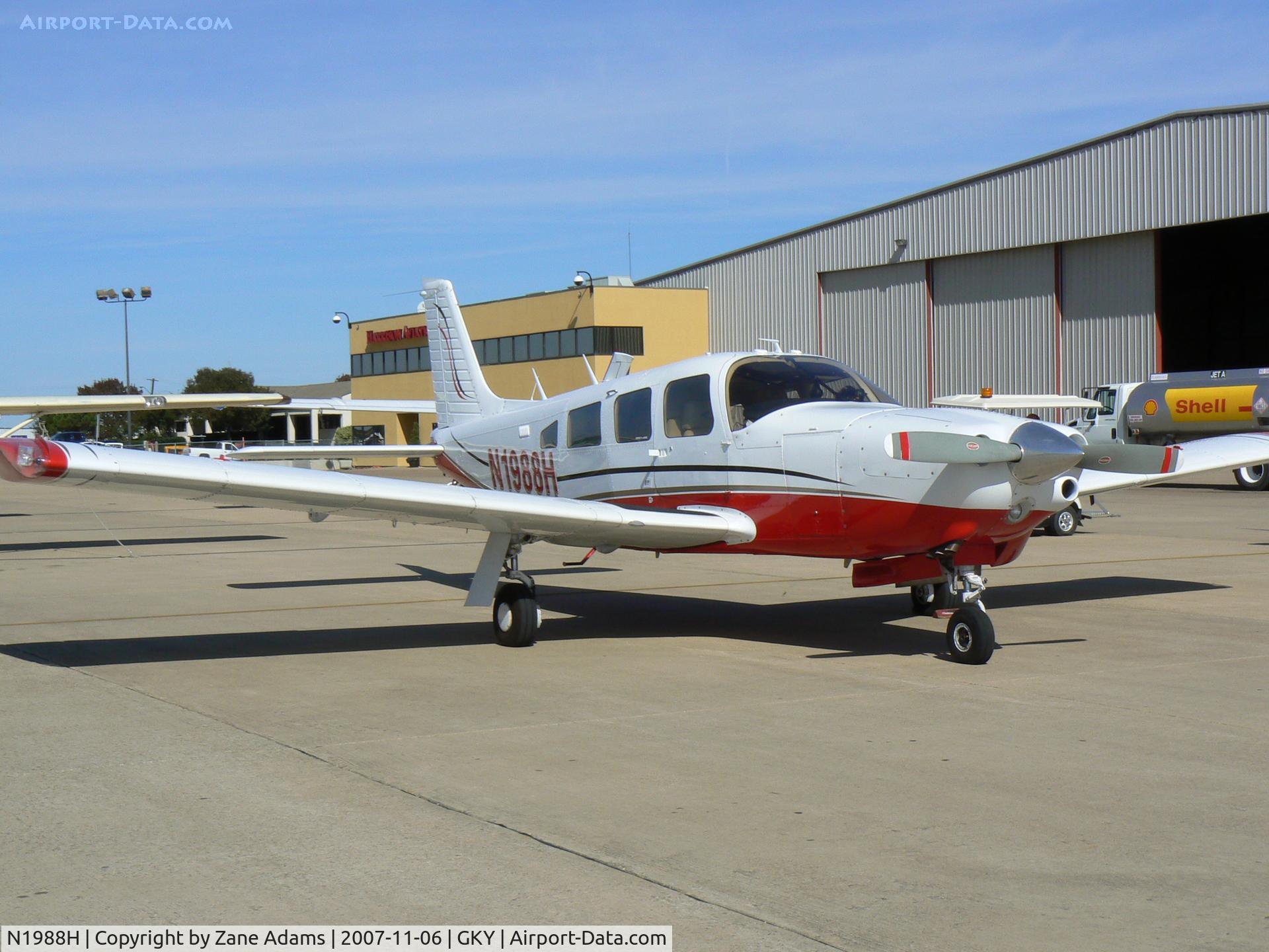 N1988H, 1977 Piper PA-32R-300 Cherokee Lance C/N 32R-7780214, On the ramp at Arlington Municipal