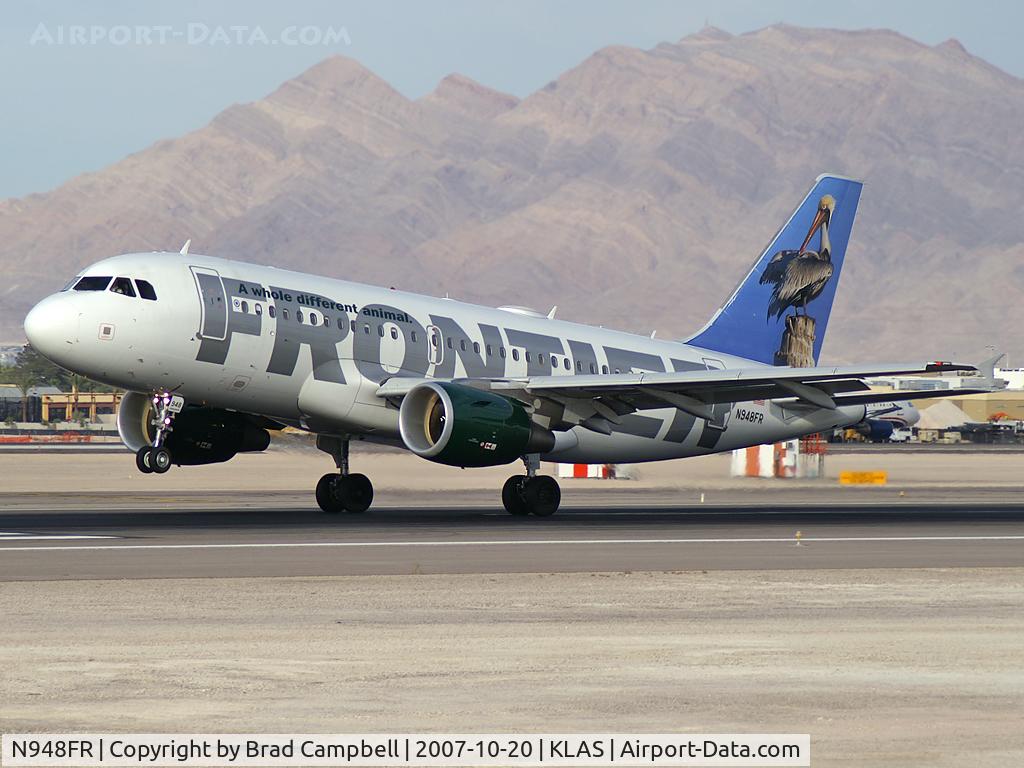 N948FR, 2006 Airbus A319-112 C/N 2836, Frontier Airlines - 'Pelican' / 2006 Airbus A319-111