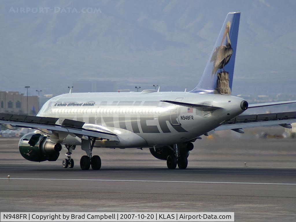 N948FR, 2006 Airbus A319-112 C/N 2836, Frontier Airlines - 'Pelican' / 2006 Airbus A319-111
