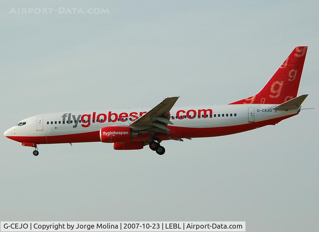 G-CEJO, 2007 Boeing 737-8BK C/N 29643, Boeing 738 