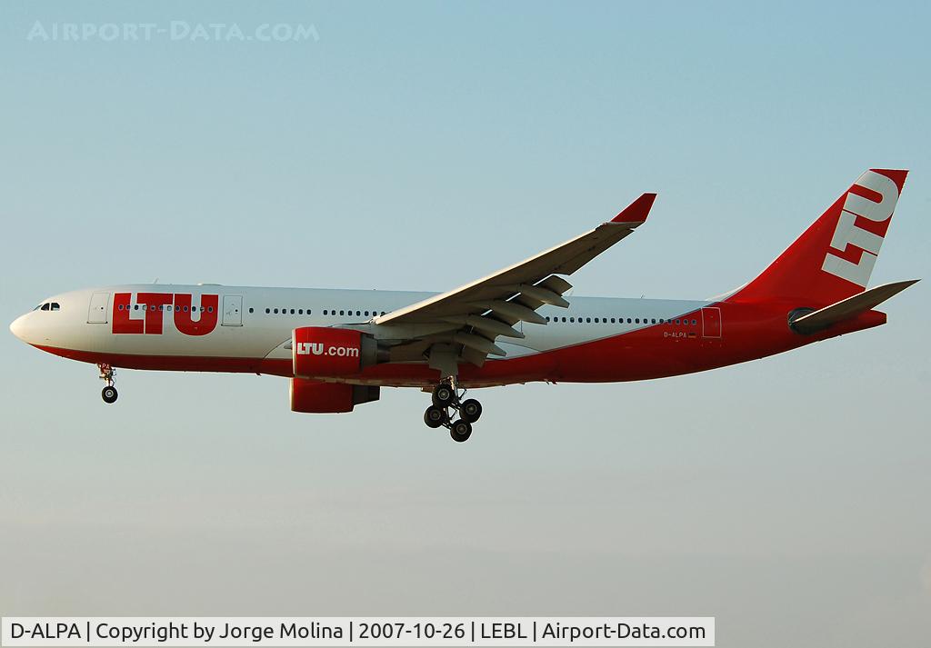 D-ALPA, 2001 Airbus A330-223 C/N 403, LTU 
