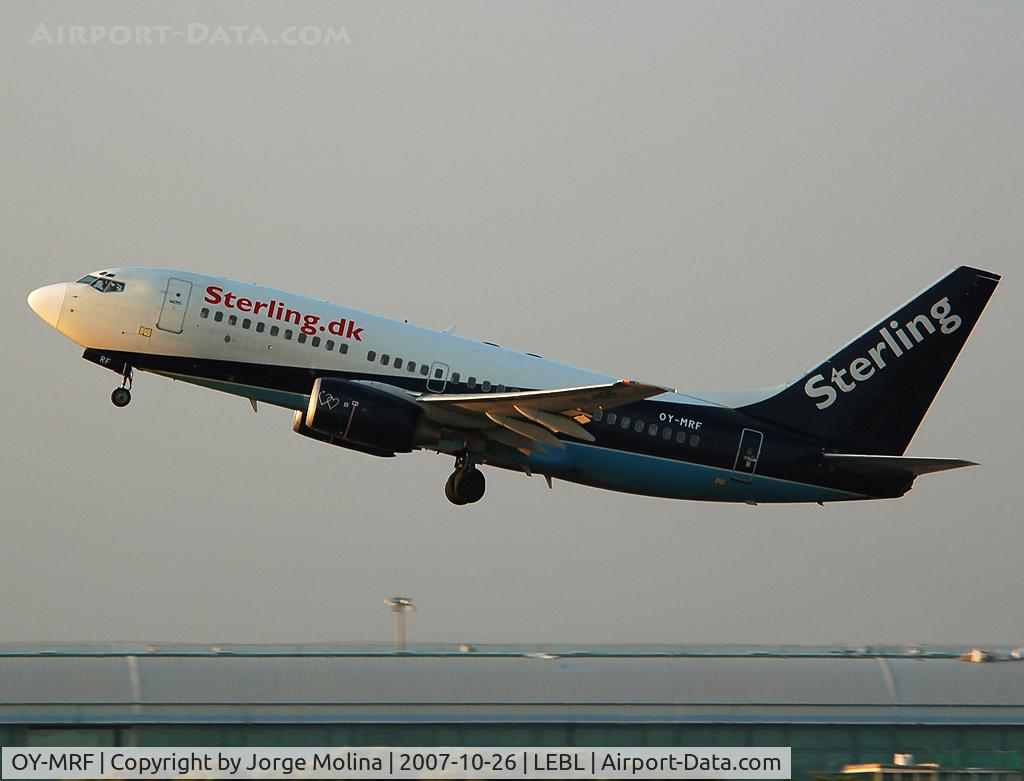 OY-MRF, 1999 Boeing 737-7L9 C/N 28009, Taking off at the sunset...