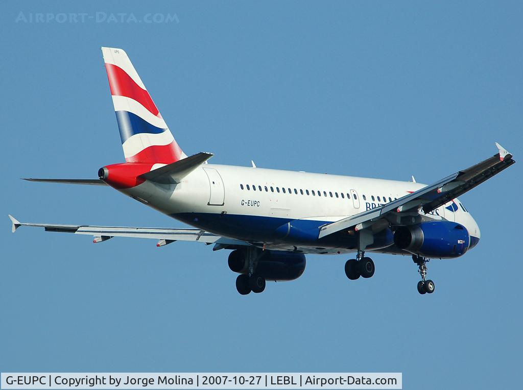 G-EUPC, 1999 Airbus A319-131 C/N 1118, 