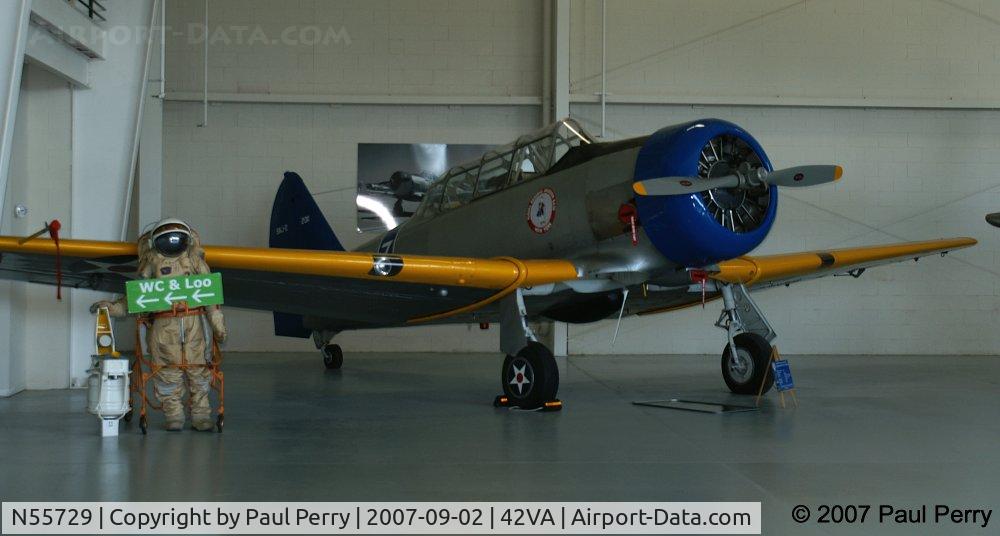 N55729, 1940 North American SNJ-2 Texan C/N 2011, Better angle on this naval trainer