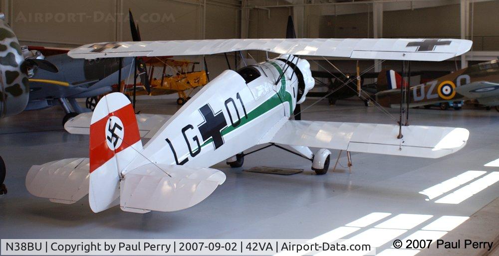 N38BU, 1938 Bucker Bu-133C Jungmeister C/N 38, Nice, authentic paint on this alte frau