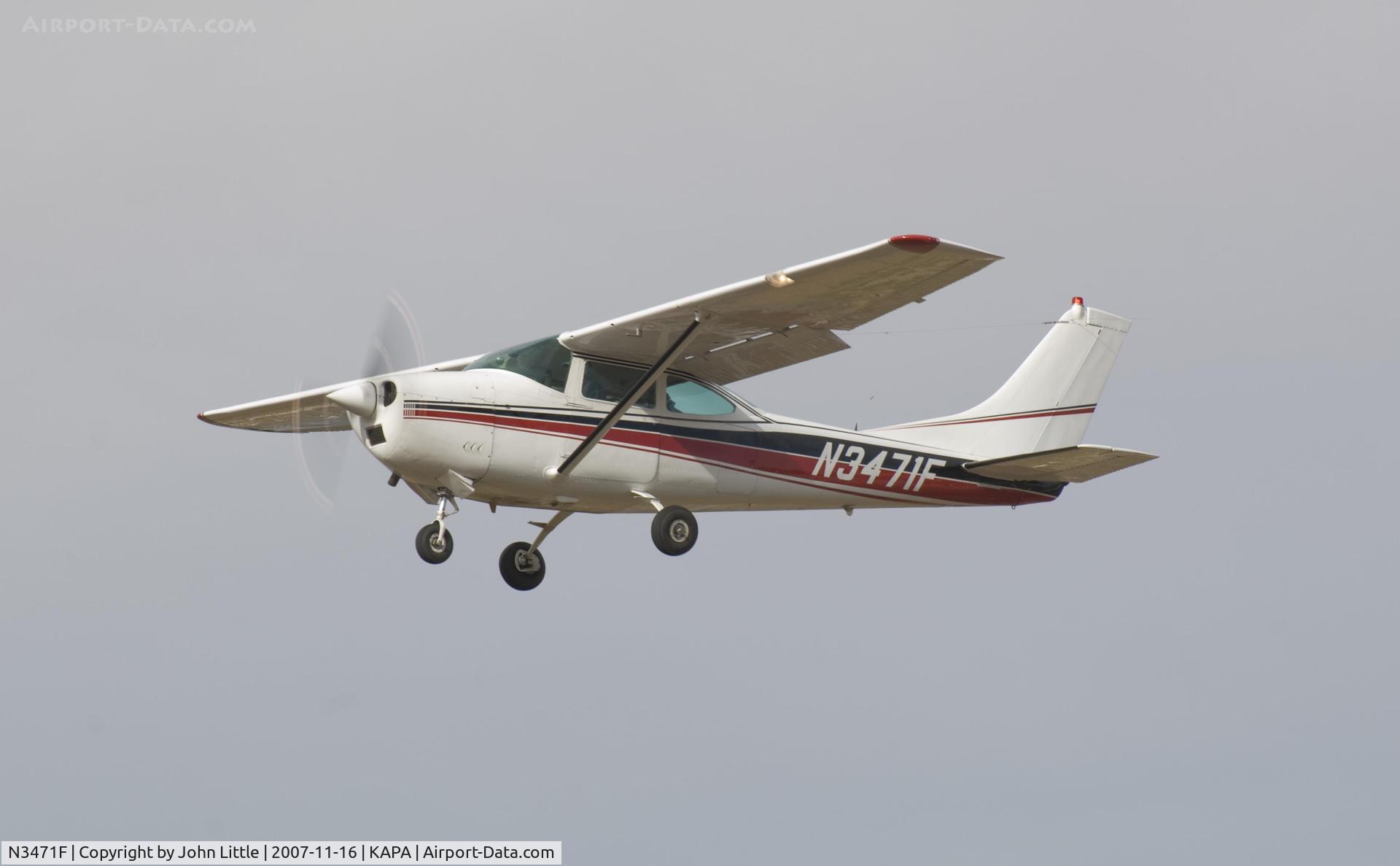 N3471F, 1966 Cessna 182J Skylane C/N 18257471, Missed approach to 17L