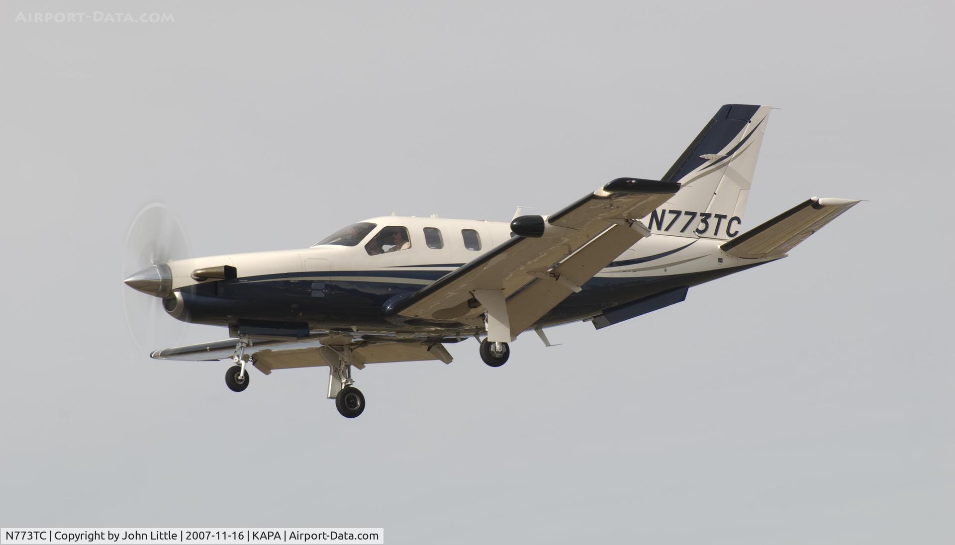 N773TC, 2005 Socata TBM-700 C/N 312, Approach to 17L