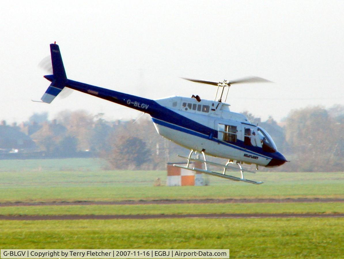 G-BLGV, 1973 Bell 206B JetRanger II C/N 982, Bell 206B at Gloucestershire (Staverton) Airport
