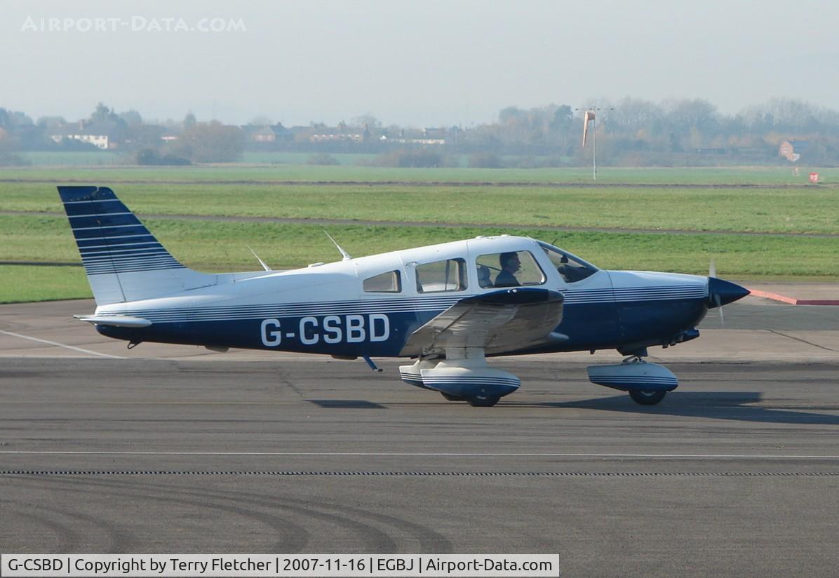 G-CSBD, 1981 Piper PA-28-236 Dakota C/N 28-8211019, Pa-28-236 at Gloucestershire (Staverton) Airport