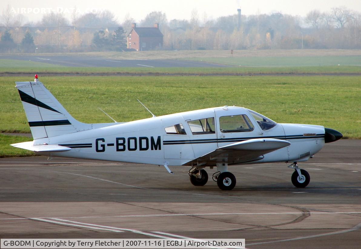 G-BODM, 1973 Piper PA-28-180 Cherokee C/N 28-7305519, Pa-28-180 at Gloucestershire (Staverton) Airport