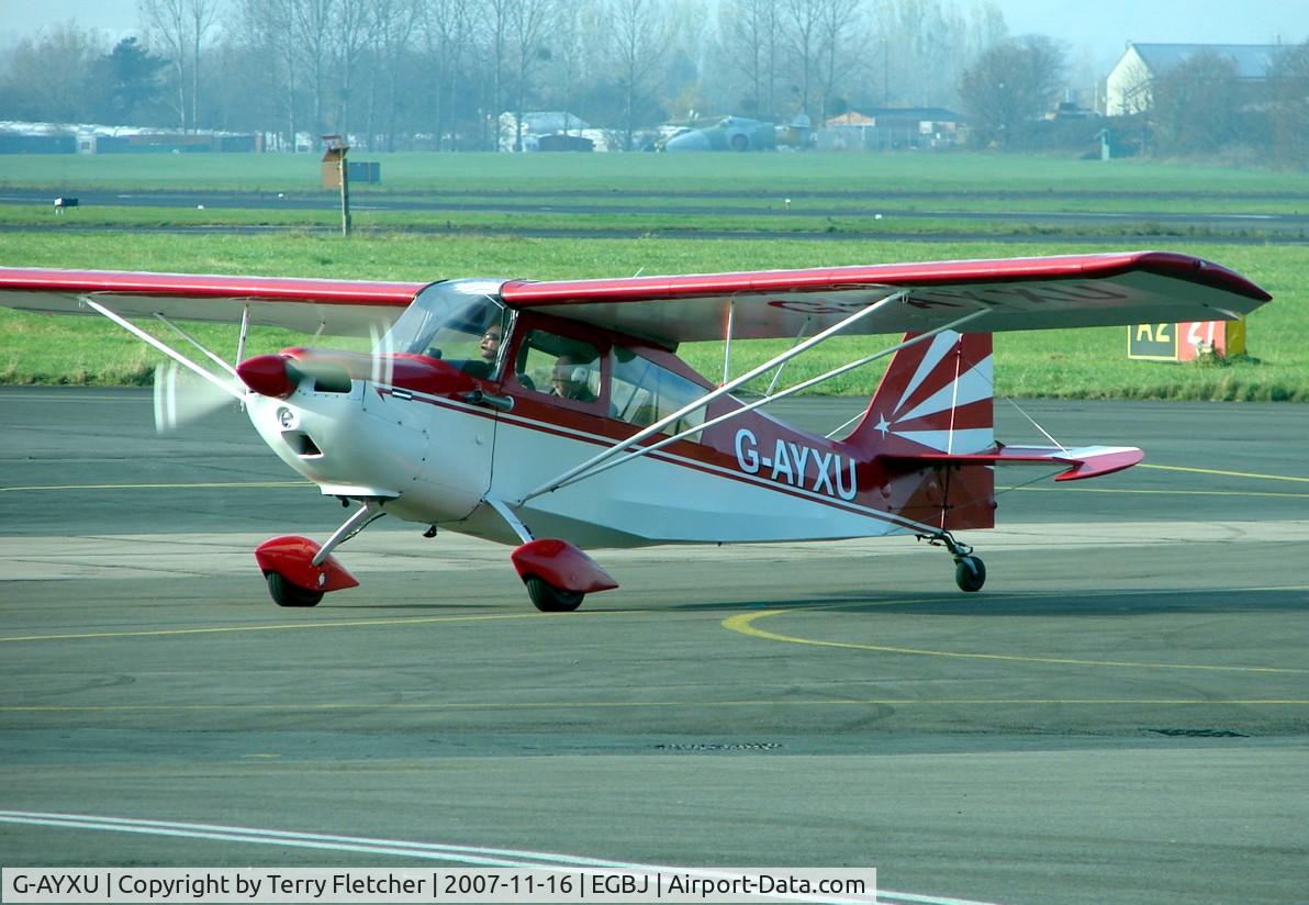 G-AYXU, 1969 Bellanca 7KCAB Citabria C/N 232-70, 1968 Bellanca at Gloucestershire (Staverton) Airport