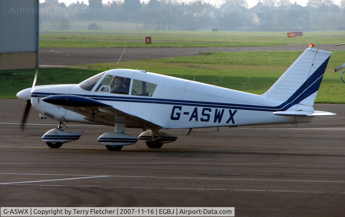 G-ASWX, 1964 Piper PA-28-180 Cherokee C/N 28-1932, Pa-28-180 at Gloucestershire (Staverton) Airport