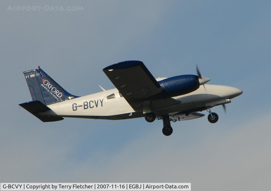 G-BCVY, 1974 Piper PA-34-200T Seneca II C/N 34-7570022, Seneca at Gloucestershire (Staverton) Airport