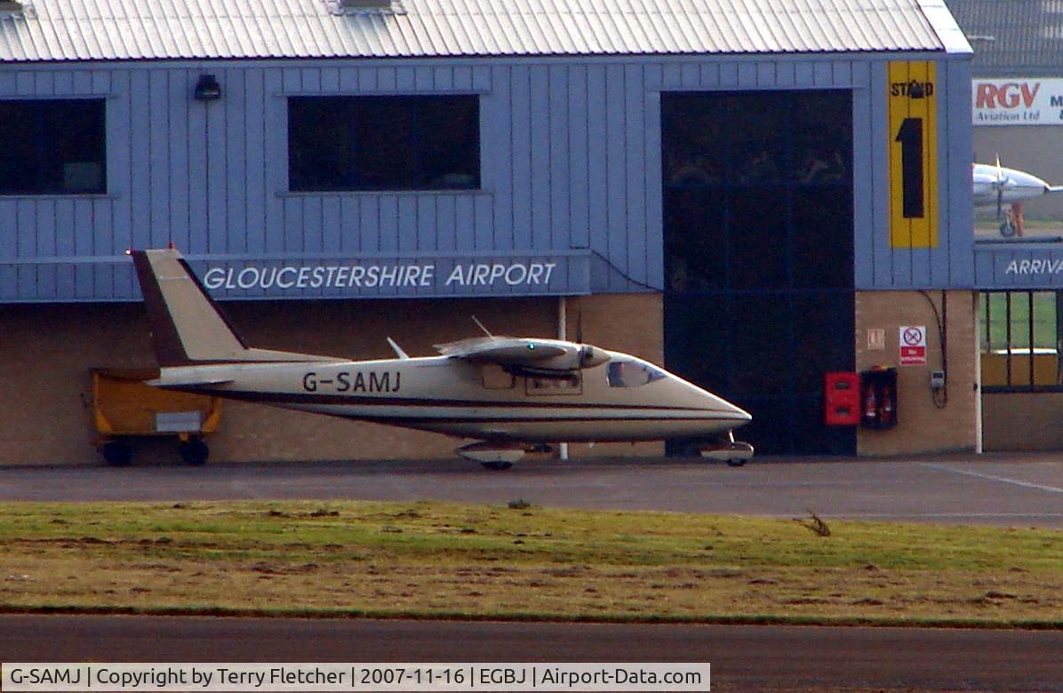 G-SAMJ, 1977 Partenavia P-68B C/N 101, Partenavia P68B at Gloucestershire (Staverton) Airport
