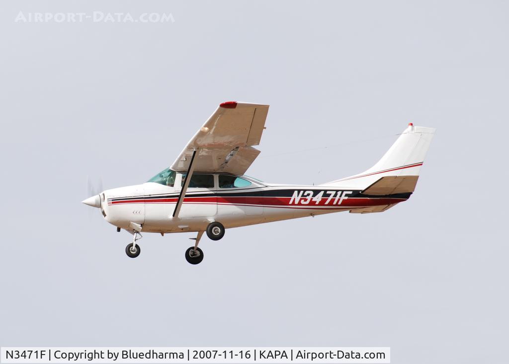 N3471F, 1966 Cessna 182J Skylane C/N 18257471, Missed approach to 17L