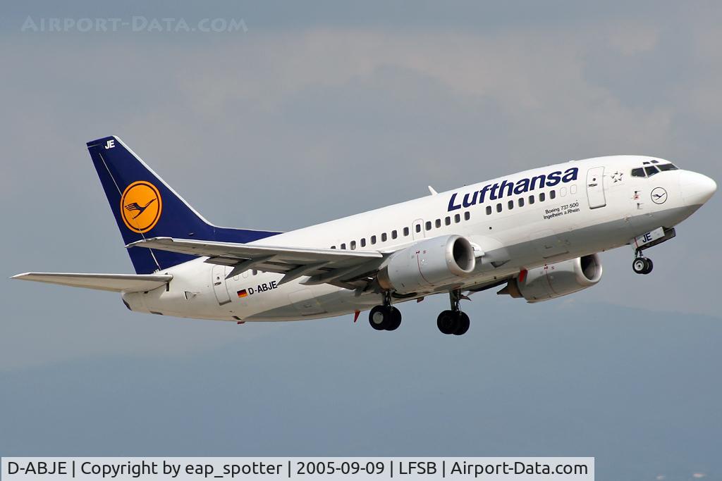 D-ABJE, 1991 Boeing 737-530 C/N 25310, departing to FRA