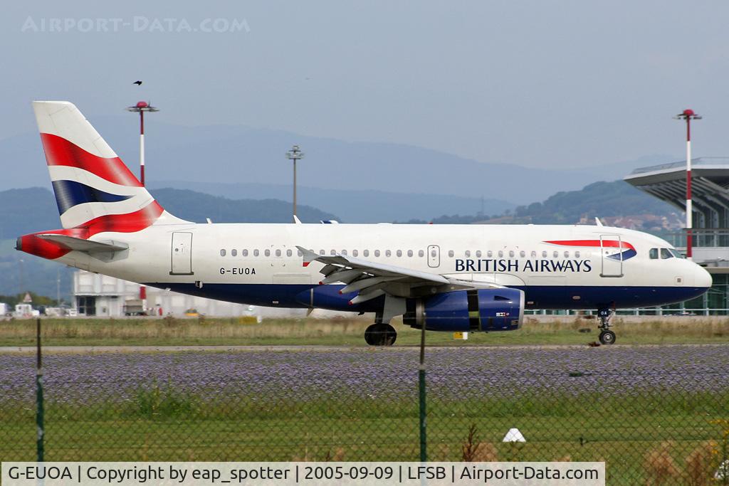 G-EUOA, 2001 Airbus A319-131 C/N 1513, arriving from LHR