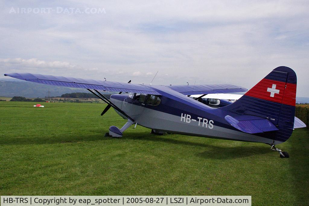 HB-TRS, 1948 Stinson 108-3 Voyager C/N 108-4419, parked at Schupfart