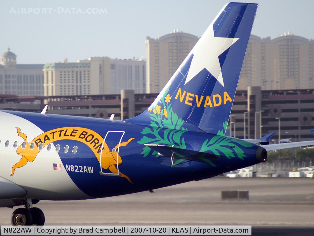 N822AW, 2000 Airbus A319-132 C/N 1410, US Airways - 'Nevada' / 2000 Airbus Industrie A319-132