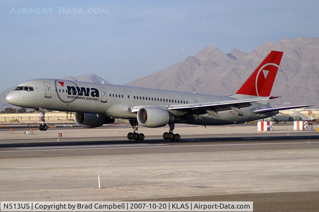 N513US, 1985 Boeing 757-251 C/N 23201, Northwest Airlines / 1985 Boeing 757-251