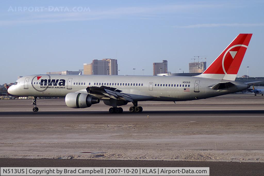 N513US, 1985 Boeing 757-251 C/N 23201, Northwest Airlines / 1985 Boeing 757-251