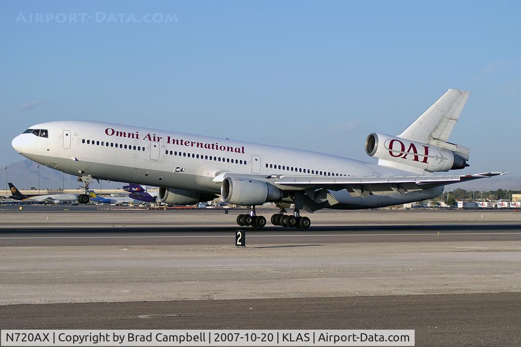 N720AX, 1980 McDonnell Douglas DC10-30 C/N 48252, Omni Air International / McDonnell-Douglas DC-10-30