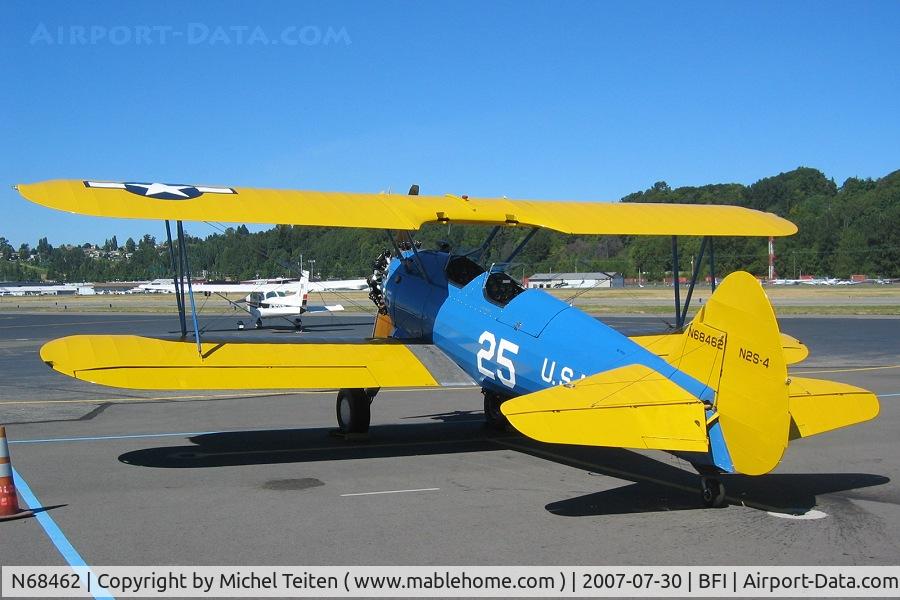 N68462, 1942 Boeing E75 C/N 75-5586, Seen near the Museum of Flight