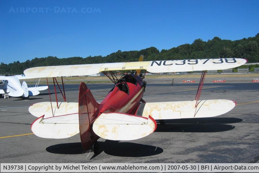 N39738, 1942 Waco UPF-7 C/N 5871, Seen near the Museum of Flight