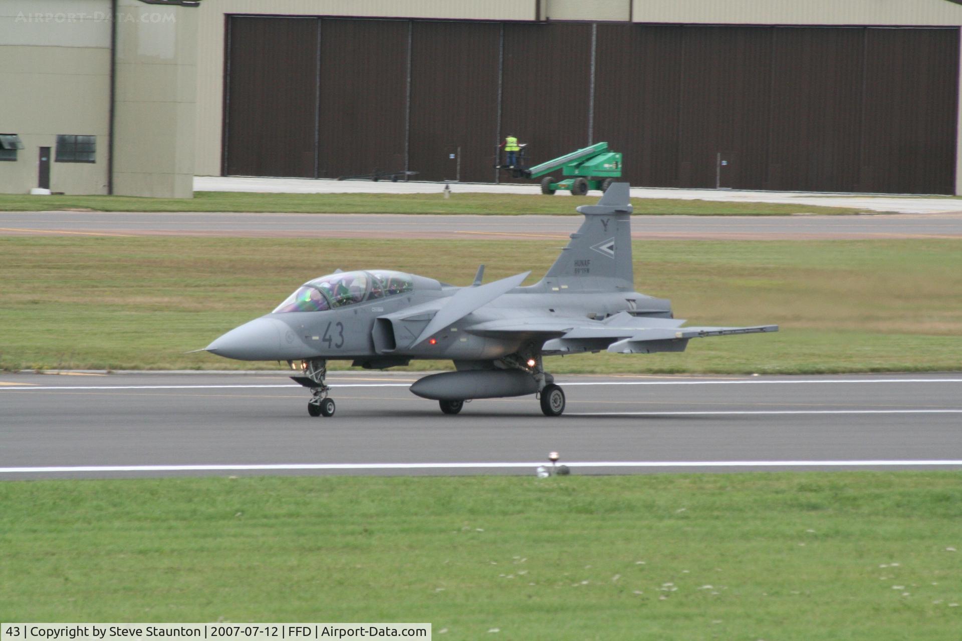 43, Saab JAS-39D Gripen C/N 39852, Royal International Air Tattoo 2007