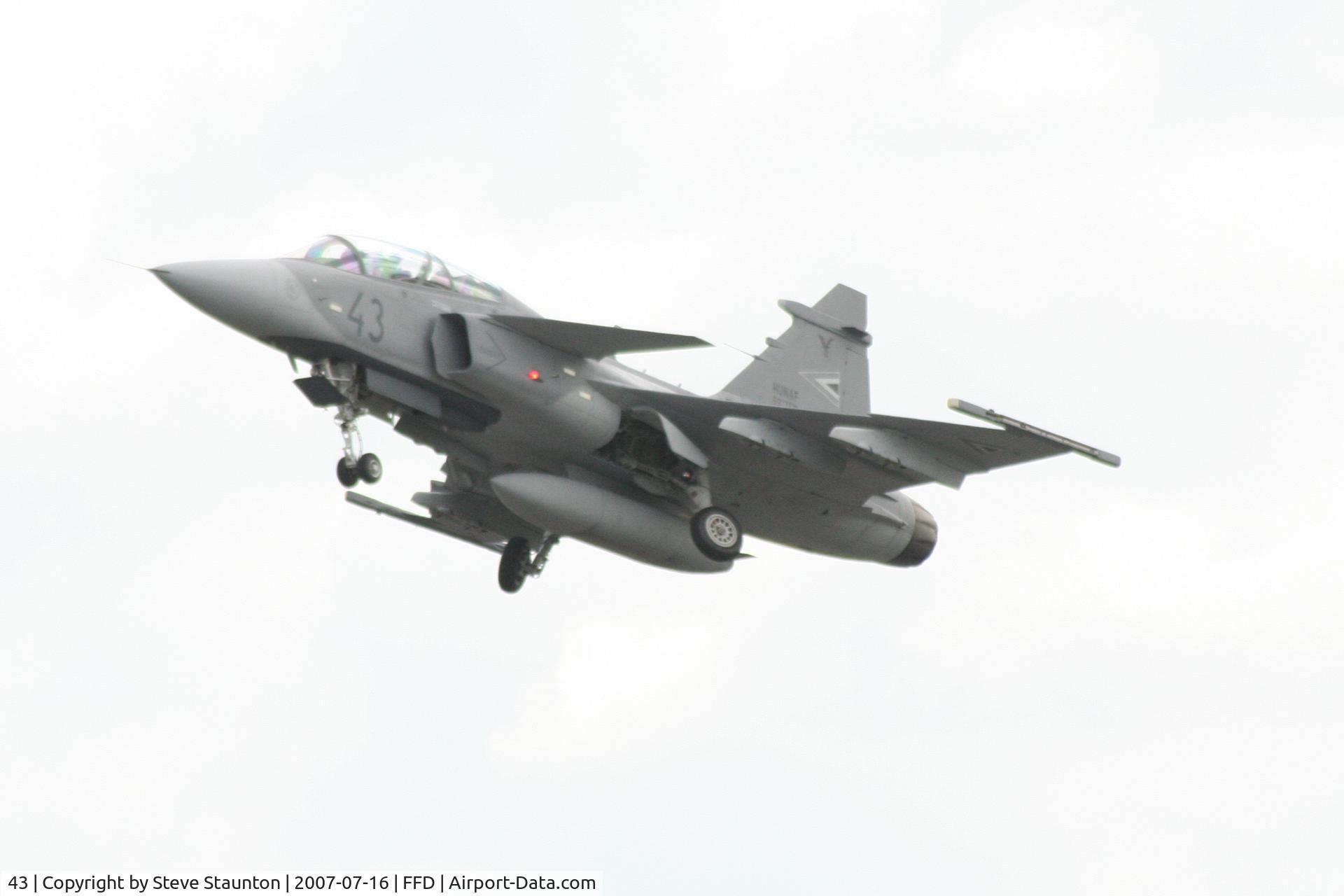 43, Saab JAS-39D Gripen C/N 39852, Royal International Air Tattoo 2007