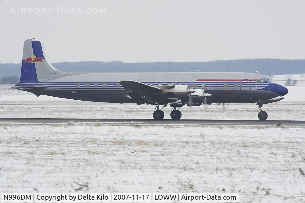 N996DM, 1958 Douglas DC-6B C/N 45563, RED BULL DC 6B