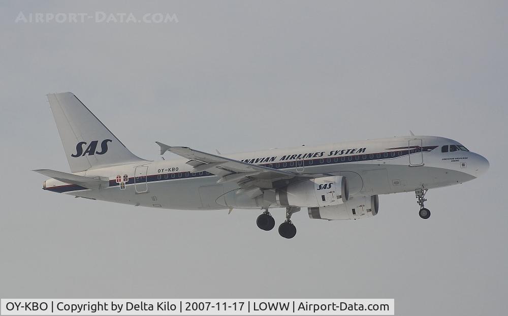 OY-KBO, 2006 Airbus A319-131 C/N 2850, SAS retro look Airbus A319