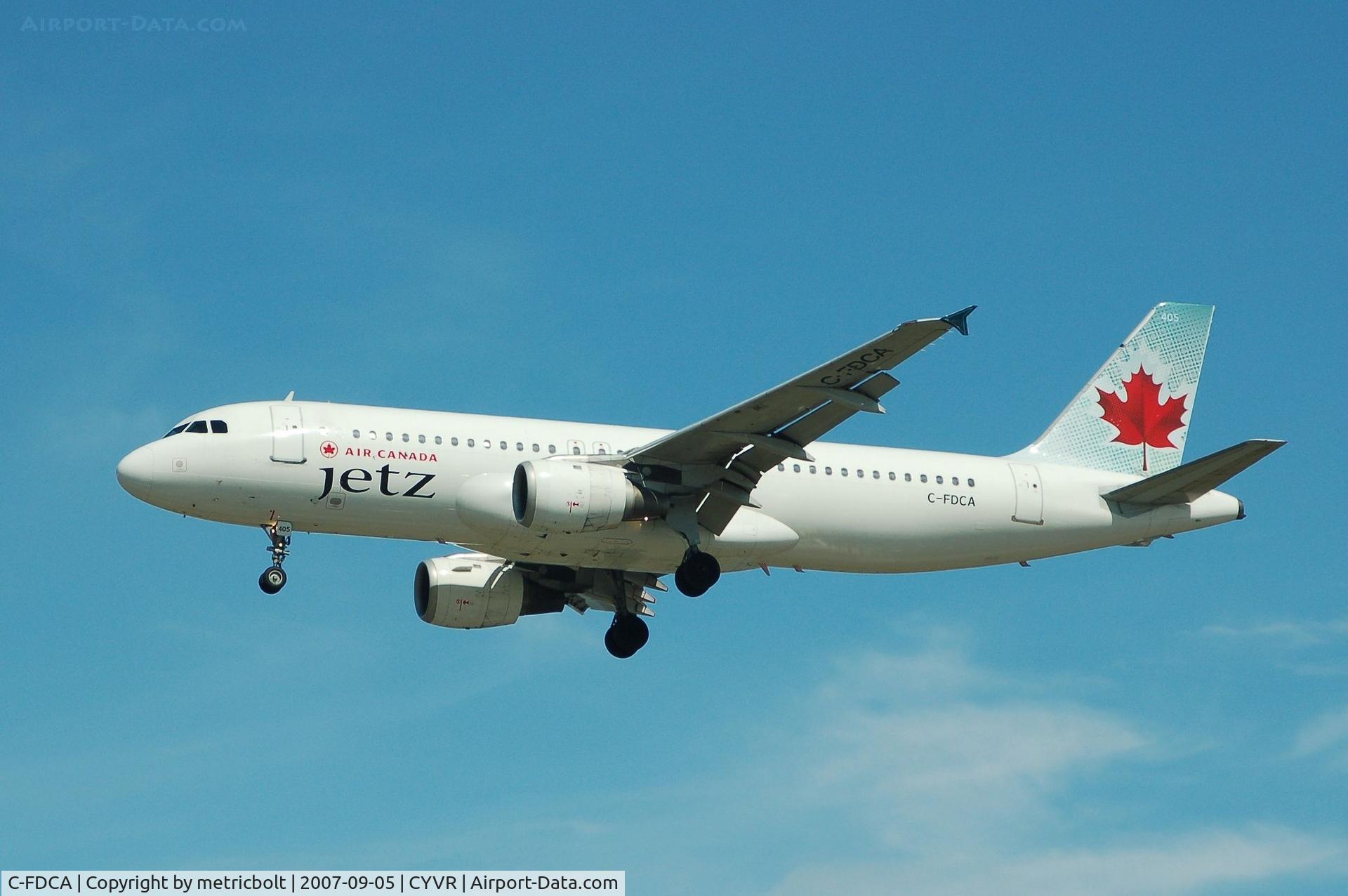 C-FDCA, 1991 Airbus A320-211 C/N 232, operating as 