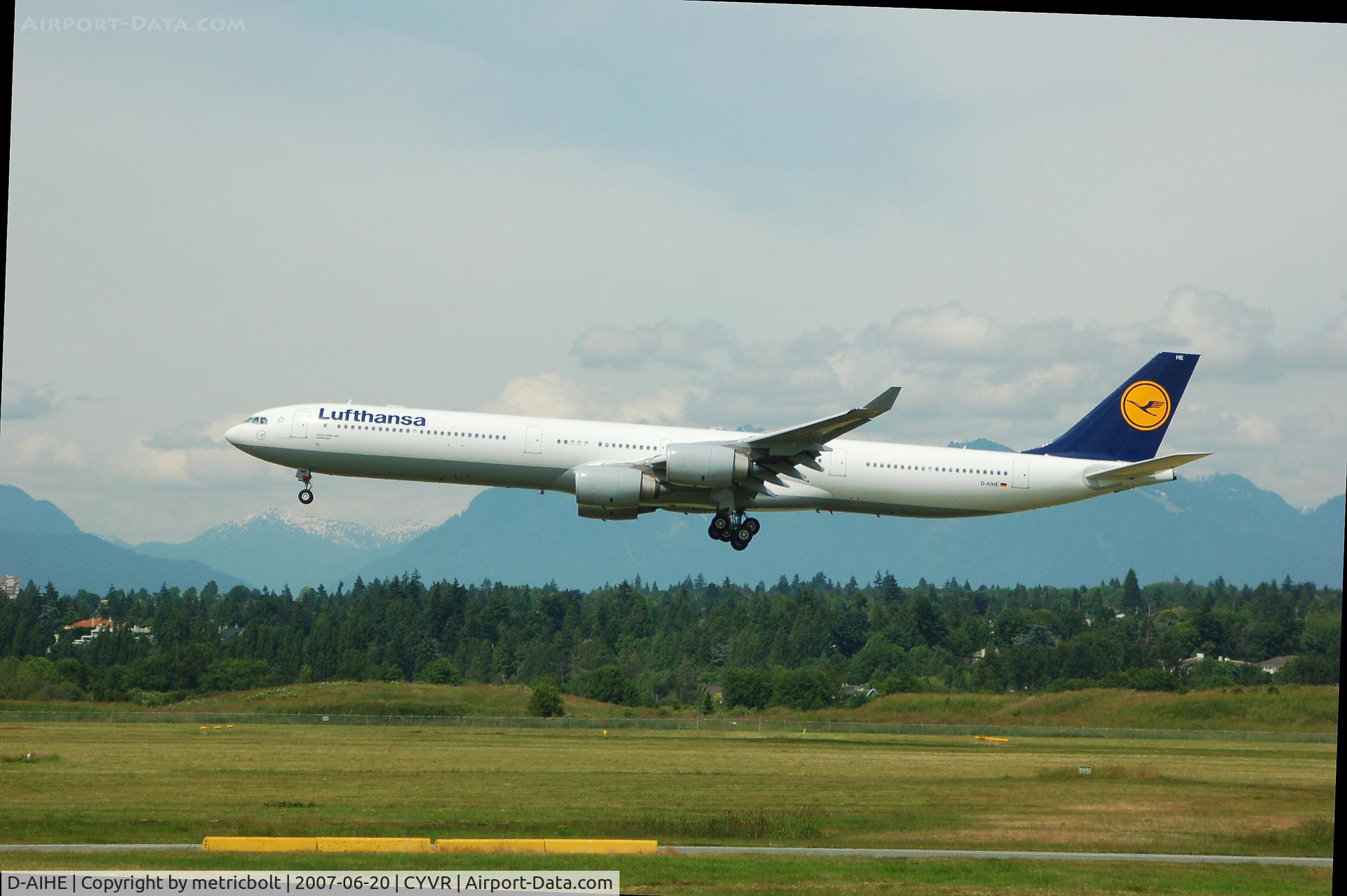 D-AIHE, 2003 Airbus A340-642 C/N 540, Arriving from Frankfurt