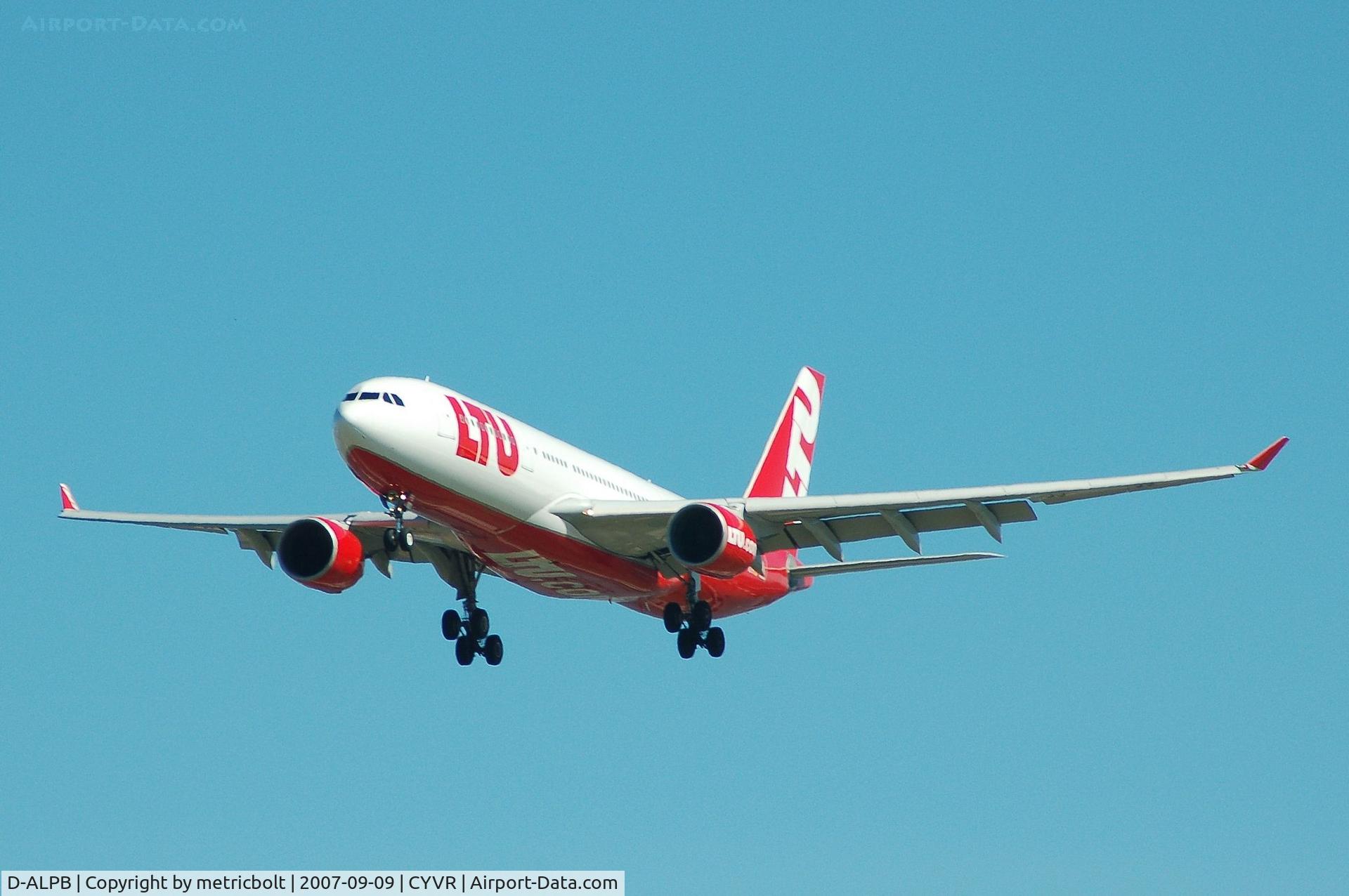 D-ALPB, 2001 Airbus A330-223 C/N 0432, Arriving from Dusseldorf