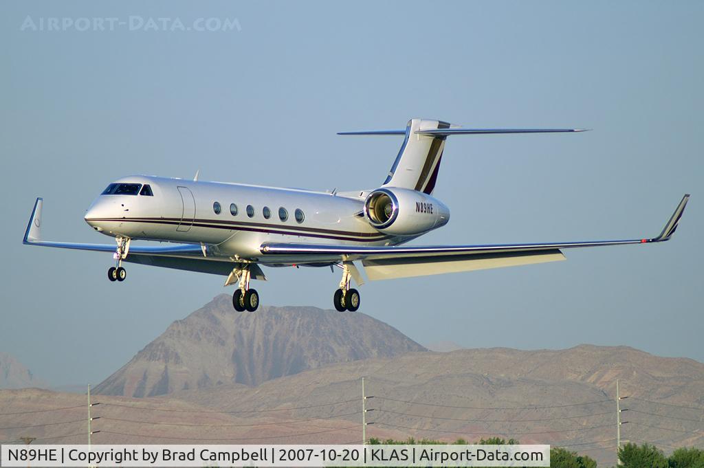N89HE, 1999 Gulfstream Aerospace G-V C/N 568, Harrah's Operating Co. - Las Vegas, Nevada / 1999 Gulfstream Aerospace G-V