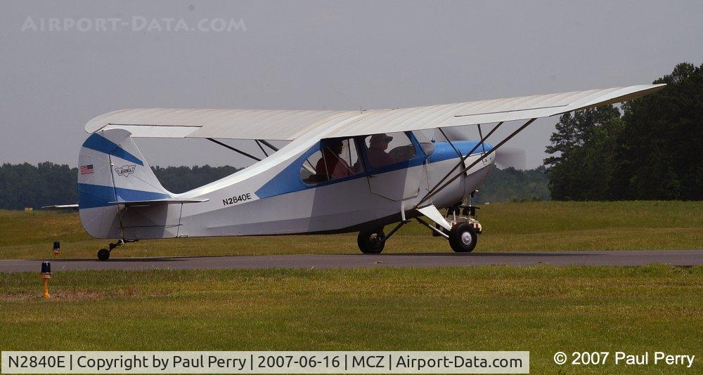N2840E, 1946 Aeronca 7AC Champion C/N 7AC-6423, Headed off to the grass parking area