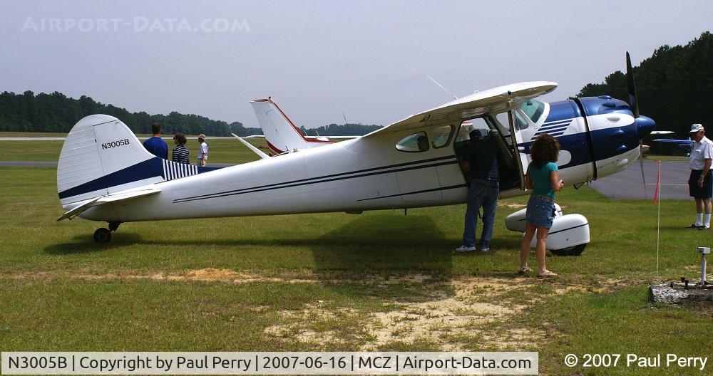 N3005B, 1952 Cessna 195B Businessliner C/N 7888, Profile of a tail dragger