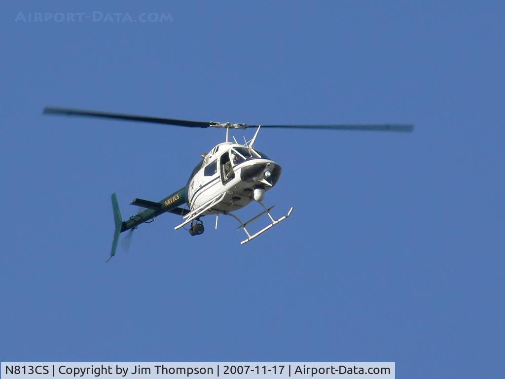 N813CS, 1971 Bell OH-58C Kiowa C/N 41674, Panasonic Lumix FZ30 900mm f/4.5 at 1/640 sec