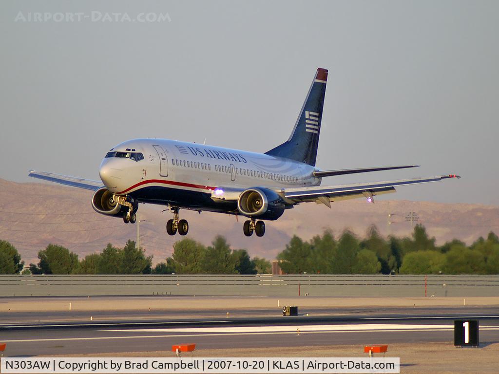 N303AW, 1988 Boeing 737-3G7 C/N 24010, US Airways / 1988 Boeing 737-3G7