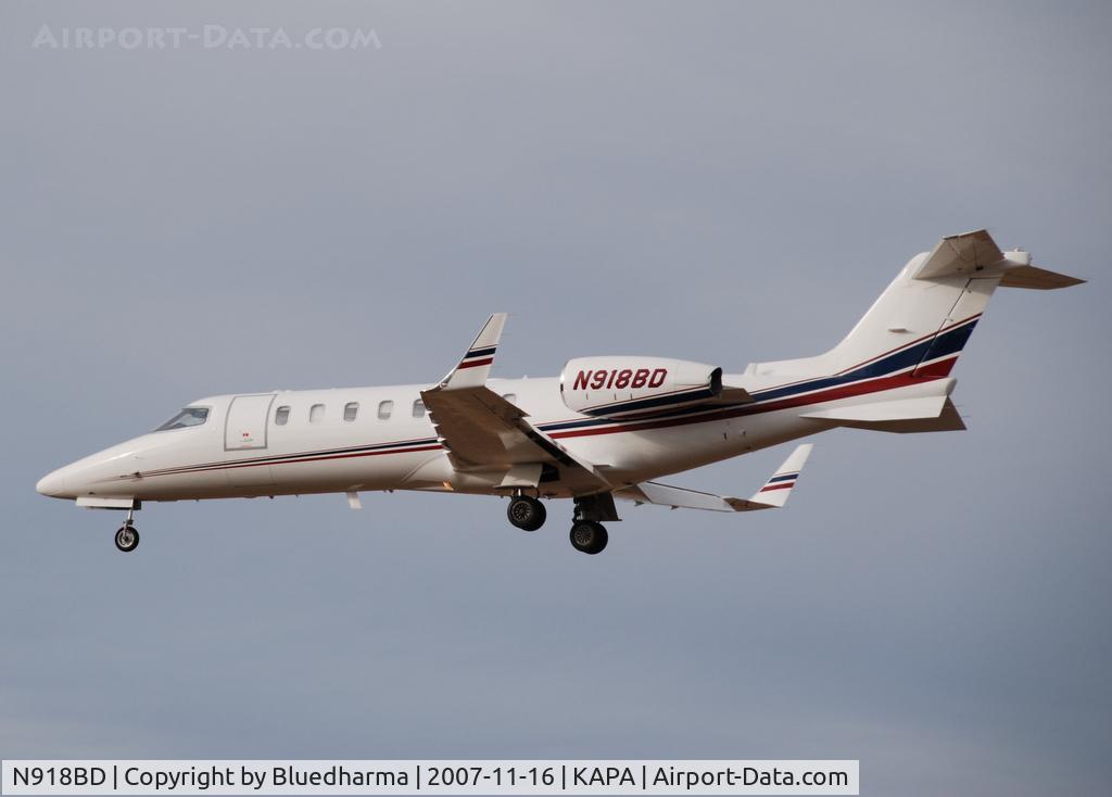 N918BD, 2005 Learjet 45 C/N 45-277, Approach to 17L