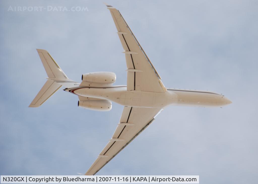 N320GX, 2002 Bombardier BD-700-1A10 Global Express C/N 9116, Takeoff from 35R