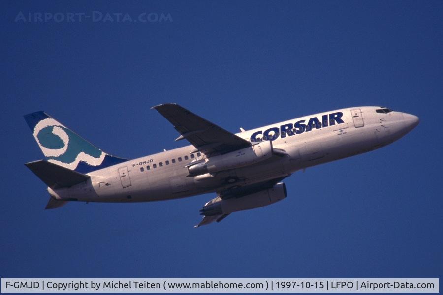 F-GMJD, 1981 Boeing 737-2K5 C/N 22599, Corsair taking-off from