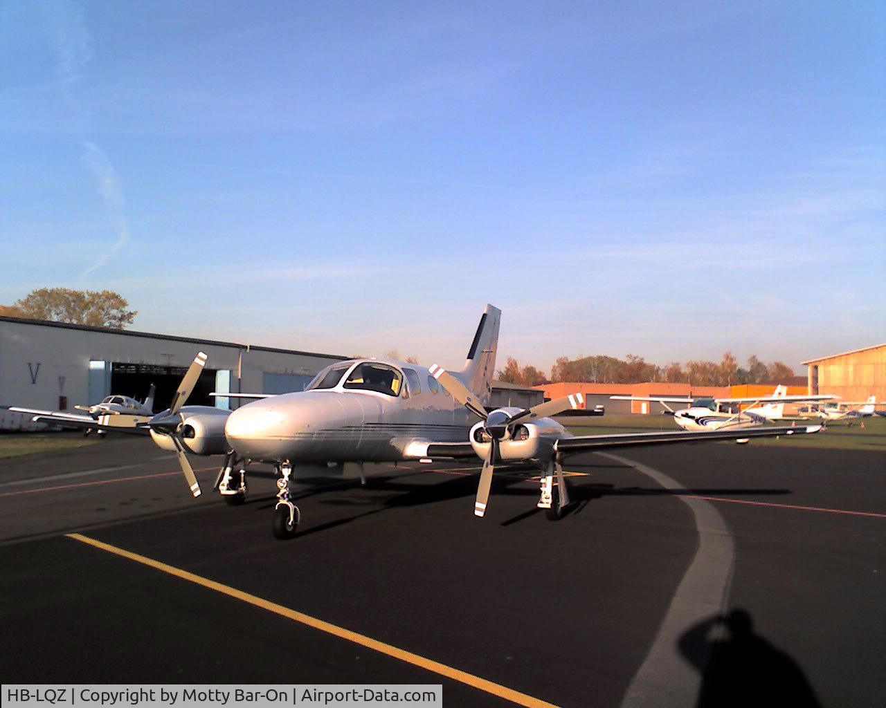HB-LQZ, 1981 Cessna 421C Golden Eagle C/N 421C1237, At EDFE