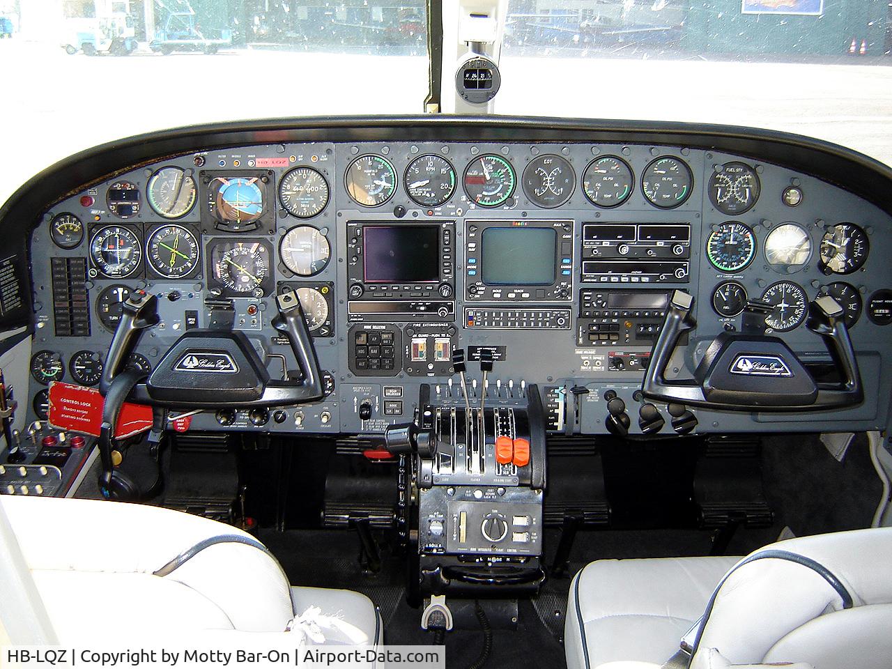 HB-LQZ, 1981 Cessna 421C Golden Eagle C/N 421C1237, Panel view