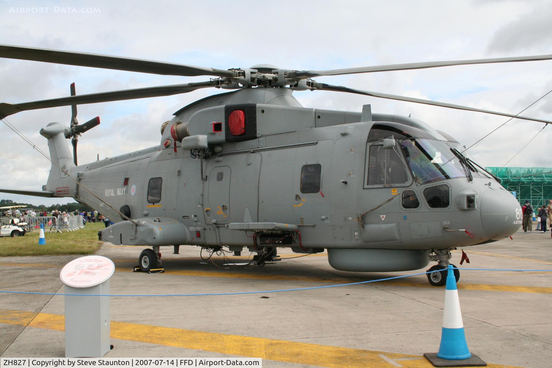 ZH827, 1998 AgustaWestland EH-101 Merlin HM.2 C/N 50037/RN07/MCSP20, Royal International Air Tattoo 2007